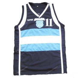 Custom Luis Scola # 4 Topper Team Argentina Basketball Jersey Ed Size S-4xl Tout nom et numéro de numéro