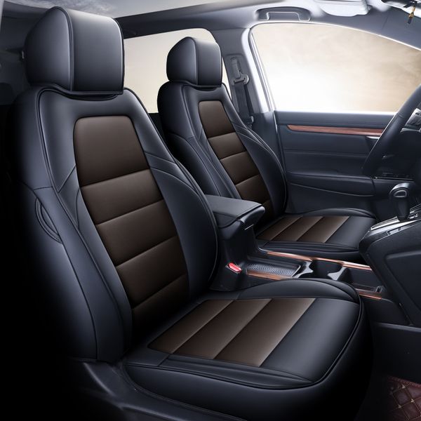 Fundas de asiento de coche de lujo personalizadas para Honda CR-V, cojín protector de PU impermeable para asiento, accesorios de decoración para coche, estilo de coche