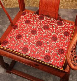 Chaise de salle à manger non glisser de luxe personnalisé coussin de siège de siège de style chinois coussins de siège en satin pour chaises de bureau canapé de fauteuil sit3163268