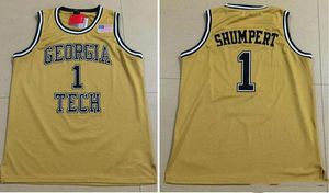 Made sur mesure n ° 1 Iman Shumpert Georgia Tech College Man Women Youth Basketball Jerseys Size S-5xl tout numéro de nom