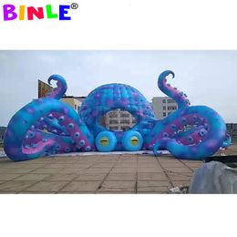 Fabriqué sur mesure 10m 33ftw Concert de concert Décoration géante Poctopus Dome Tent Tentacles Outdoor Octopuss pour DJ
