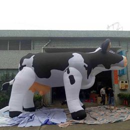 Sur mesure 7 mL (23ft) avec souffleur géant gonflable vache à lait publicité bovins gonflables animaux pour événements décor