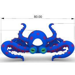 Custom made 8 m 26ftW concertpodium decoratie giant opblaasbare octopus dome tent outdoor octopuss tentakels voor DJ233L
