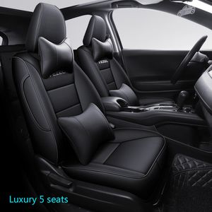 Op maat gemaakte autostoelhoezen voor Honda Vezel XRV HRV auto's Waterdichte bescherming zitkussen interieurdecoratie accessoires volledige set - kunstleer