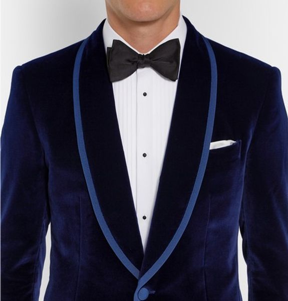 Pas cher et fin classique châle revers mariage marié Tuxedos hommes costumes mariage/bal/dîner homme Blazer (veste + cravate + pantalon) A A