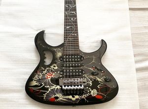 Custom Made Fast SH Jem 77fp2 Floral Pattern Electric Guitar Tree of Life Inlay Guitar Tremolo Bridge China Guitars1400768