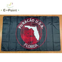 Custom Made Furacao USA Florida Flag 90*150cm (3ft*5ft) Maat Polyester vlag Banner Banner Home Garden Vlag Feestelijke geschenken