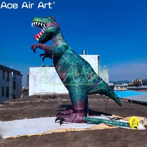 Mascottes gonflables géantes de dessin animé de dinosaure de 4mL, sur mesure, pour exposition/publicité d'événements de fête, réalisées par Ace Air Art