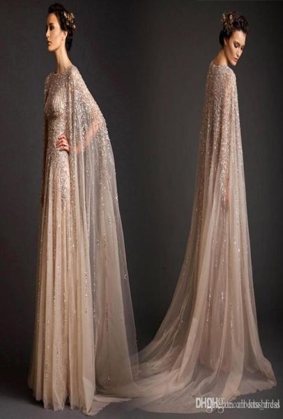 Sur mesure Liban personnalisé cristal arabe tenue de soirée avec manches longues Abaya Dubaï caftan robes marocaines robes de soirée 4586377