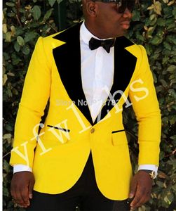 Op maat gemaakte één knop bruidegomsmannen inkeping Rapel Bruidegom Tuxedos Men Suits Wedding/Prom/Dinner Man Blazer (jas+broek+gelijkspel) T283