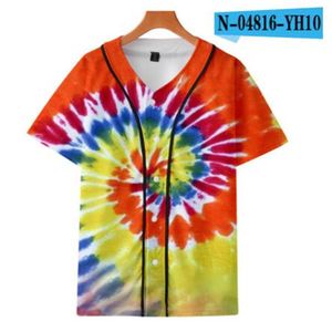 Custom Man Baseball Jersey Buttons Homme T-shirts 3D Gedrukt Overhemd Streetwear Tees Shirts Hip Hop Kleding Voor en Achterafdruk Goed 010