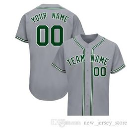 Maglia da baseball da uomo personalizzata Squadra cucita ricamata Qualsiasi nome Qualsiasi numero Taglia uniforme S-3XL 024