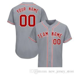 Custom Man Baseball Jersey Borded Stitched Team Any Name cualquier número de uniforme Tamaño S-3XL 022