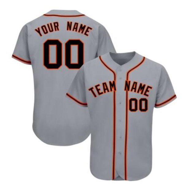 Camiseta de béisbol personalizada para hombre Logotipo del equipo cosido bordado Cualquier nombre Cualquier número Uniforme Tamaño S-3XL 018