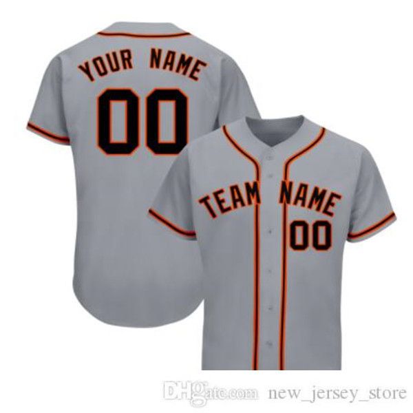 Custom Man Baseball Jersey Brodé Equipe cousue N'importe quel numéro Taille uniforme S-3XL 018