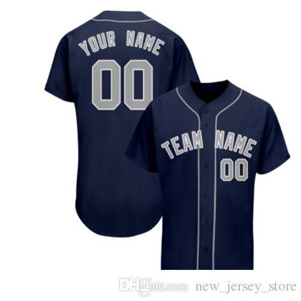 Maillot de baseball homme personnalisé brodé équipe cousue n'importe quel nom n'importe quel numéro taille uniforme S-3XL 010