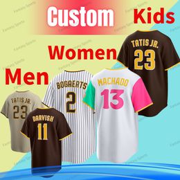 Custom Manny Machado Honkbal 22 Juan Soto Jersey Yu Darvish Fernando Tatis Jr. Jake Cronenworth Wil Myers Trent Grisham Trevor Hoffman Blake Snell 2022 City Connect