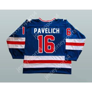 Personnalisé MARK PAVELICH 16 1980 MIRACLE ON ICE TEAM USA HOCKEY JERSEY NOUVEAU Top Cousu S-M-L-XL-XXL-3XL-4XL-5XL-6XL