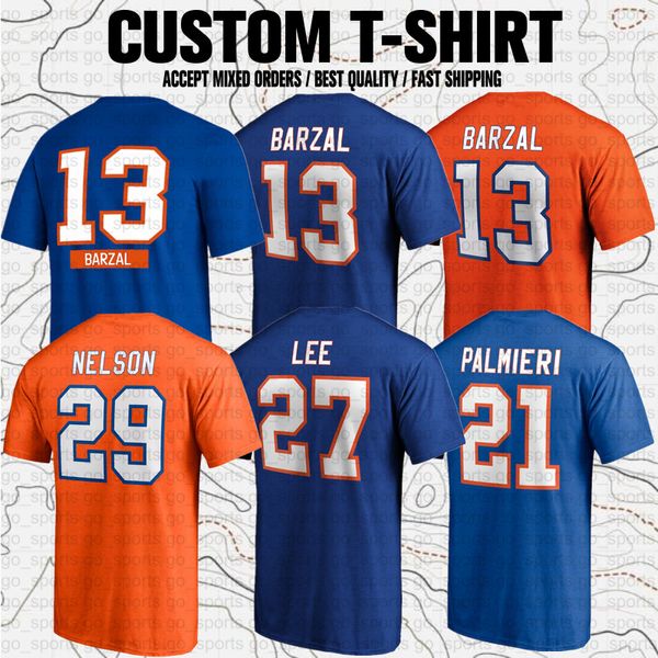 T-Shirt personnalisé de marque pour Fans du Club de Hockey américain Mathew Barzal Bo Horvat AndersLee Ilya Sorokin Cal Clutterbuck