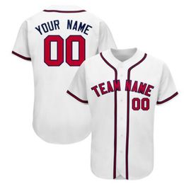 Custom Men Baseball 100% Ed elk getal en teamnamen, als Jersey PLS opmerkingen toevoegt in volgorde S-3XL 027