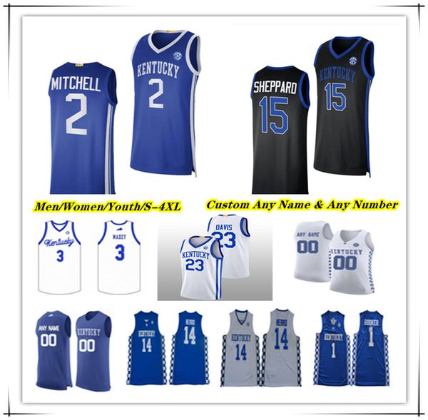NCAA Kentucky Wildcats UK College Basketball Jersey Antonio Reeves Rob Dillingham Tre Mitchell Zvonimir Ivisic D.J. Wagner Reed Sheppard Justin Edwards Adou Thiero