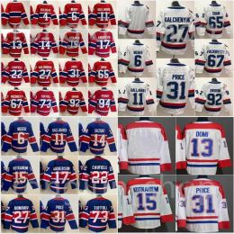 Custom Men Montréal Hockey 31 Carey Price Jersey 6 Shea Weber 92 Jonathan Drouin 11 Brendan Gallagher 14 Nick Suzuki Tyler Toffoli 22 Cole C C