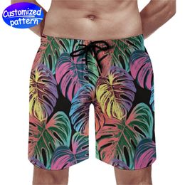 Pantalon de plage personnalisé pour hommes avec poche respirant et confortable pas facile à boulocher cordon de serrage doublé de tissu en maille cuir de pêche décontracté ample 170g Multi