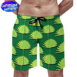 Pantalones de playa personalizados para hombre con bolsillo, transpirables y cómodos, no fáciles de formar bolitas, cordón forrado con tela de malla, cuero melocotón informal suelto, 170 g, verde césped