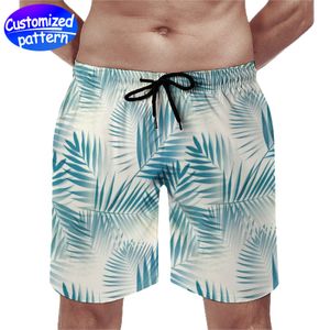 Op maat gemaakte strandbroek voor heren met zak, ademend en comfortabel, niet gemakkelijk te pillen, trekkoord gevoerd met mesh-stof, los, casual perzikleer, 170 g, hemelsblauw