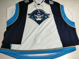 AANGEPASTE Heren Quicklite Milwaukee Admirals Hockey Jersey Aangepaste Premier Wit AHL Jerseys Keeper Elk naamnummer gestikt