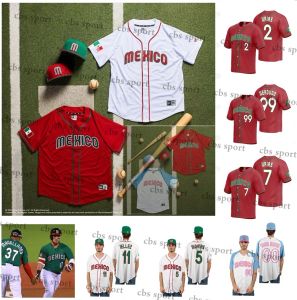 Custom Men Team Mexico Julio Urias 2023 Baseball World Baseball Classic Jersey WBC Alex Verdugo Alex Verdugo Alejandro Kirk Rowdy Tellez Randy Arozar