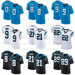 Maillot de football personnalisé pour hommes et femmes, Brian Burns, Bryce Young, Miles Sanders, Adam Thielen, Jeremy Chinn, Jonathan Mingo, Ikem, Ekwonu, Bradley, Bozeman, Jaycee, Horn, Hayden