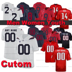 Custom Men Dames Jeugd College Football Jersey Nick Foles K Hari Lane Rob Gronkowski Gary Brightwell Grant Gunnell Stanley Berryhill III Anthony Pandy gestikt