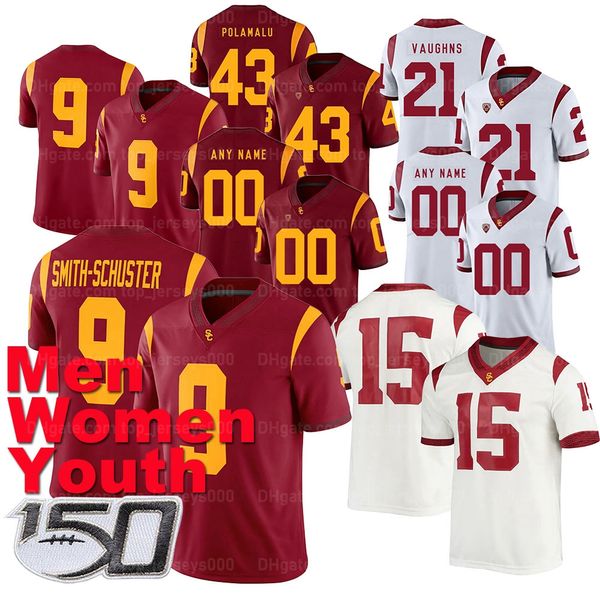 Personnalisé Hommes Femmes Jeunesse College Football Jersey OJ Simpson JuJu Smith-Schuster JT Daniels Reggie Bush Troy Polamalu Kedon Slovis Ronnie Lott Stephen Carr Jack Sears