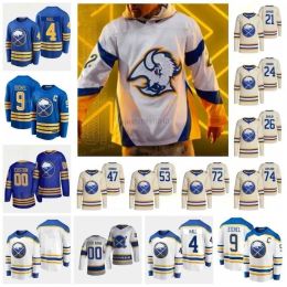 Aangepaste mannen vrouwen jeugd hockey Jersey Buffalo''Sabres''Alex Tuch Rasmus Dahlin Owen Power Jeff Skinner Jack Quinn Victor Olofsson Kyle Okposo Tage Thompson