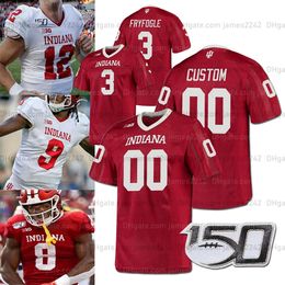 Hommes personnalisés femmes jeunes Indiana Hoosiers College Football Jersey 8 Stevie Scott III 5 Dexter Williams II 9 Michael Penix Jr. 3 Ty Fryfogle 6 Donavan Hale Sewn White Red