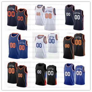 Custom Men Women Youth Jersey New Cam Reddish Yorks Evan Fournier Julius Randle Jalen Brunson RJ Barrett Immanuel Quickley Basketball Jerseys