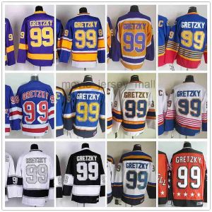 Maillots de Hockey sur glace personnalisés pour hommes et femmes, Los''angeles''kings, nouveaux maillots rétro 99 Wayne Gretzky Ed Jersey