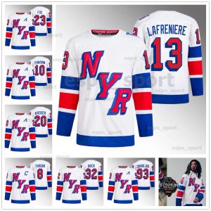 Aangepaste mannen vrouwen jeugd New York''Rangers''Stadium Series Jersey Adam Fox Artemi Panarin K'Andre Miller Chris Kreider Mika Zibanejad Igor Shesterkin Blake Wheeler Kaapo