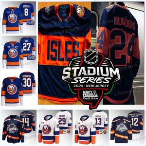 Aangepaste heren dames jeugd NY''Islanders''2024 Stadium Series Jersey Zach Parise Ilya Sorokin Adam Pelech Ryan Pulock Noah Dobson Kyle Palmieri Matt Martin Brock Nelson