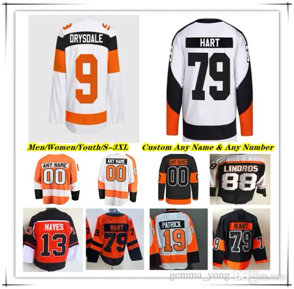 Hombres personalizados Mujeres Jóvenes Philadelphia''Flyers''Hockey Jersey Travis Konecny Carter Hart Joel Farabee Sean Couturier Scott Laughton Travis Sanheim Cam Atkinson Owen