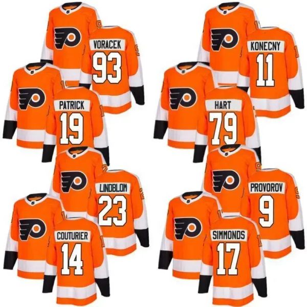 Hombres personalizados Mujeres Juveniles Filadelfia'''flyers''''JUMPURES Jersey de hockey 93 Voracek 19 Patrick 79 Jerseycustom Men Women Women Kids Youth