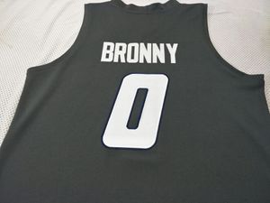 Maillot de basket-ball Bronny James personnalisé pour hommes et femmes #0, taille S-4XL ou personnalisé avec n'importe quel nom ou numéro