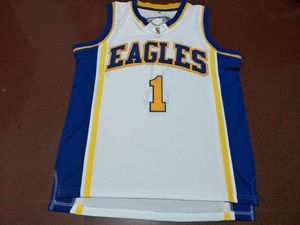 Personnalisé hommes jeunes femmes Vintag hommes Eagles K. Thompson #1 maillot de basket-ball taille S-4XL ou personnalisé n'importe quel nom ou numéro de maillot