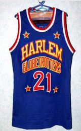 Aangepaste mannen jeugd vrouwen vintage 21 aangepast elke naam elke Harlem Globetrotters Jersey Special K High School Basketball Jersey Size3214200