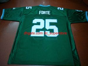 Personnalisé hommes jeunes femmes Vintage # 25 Tulane Matt Forte vert maillot de football taille s-4XL ou personnalisé n'importe quel nom ou numéro maillot