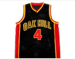 Aangepaste mannen jeugd vrouwen Vintage #4 OAK HILL RAJON RONDO HIGH SCHOOL basketbal Jersey maat S-4XL of aangepaste naam of nummer jersey