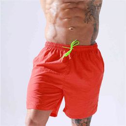 Custom Mens Solid Beach Shorts Sport Surf Short Shorts Maillots de bain Hommes Maillot de bain G220224