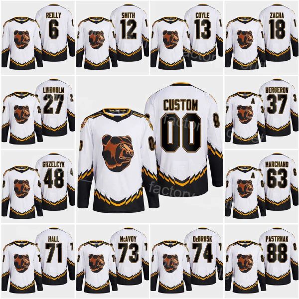 Mujeres para hombres personalizados Jóvenes Boston'''Bruins''Hockey Bruin Taylor Hall Jerseys Reverse Retro Brad Marchand David Pastrnak Patrice Bergeron 73 Charlie McAvoy Charlie Coyle