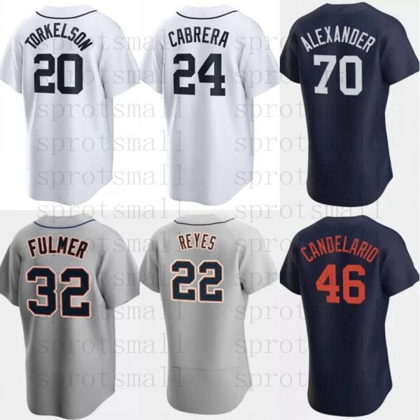 Personnalisé Hommes Femmes Jeunes Miguel Cabrera Baseball Jerseys Javier Baez Tyler Alexander Akil Baddoo Matthew Boyd Beau Brieske Matt Vierling Kerry Carpenter Chemise